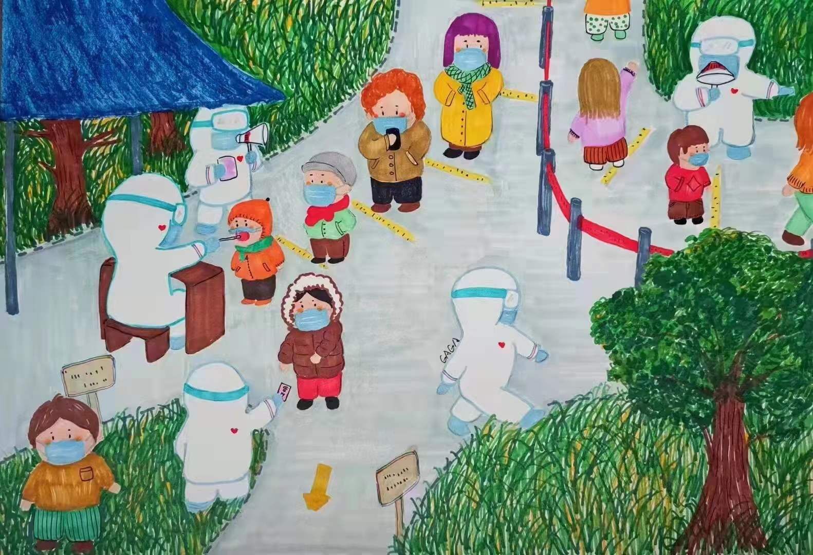 核酸檢測 志愿者在行動